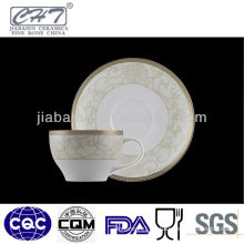 A023 Royal decorative bone china reusable coffee travel cup set
